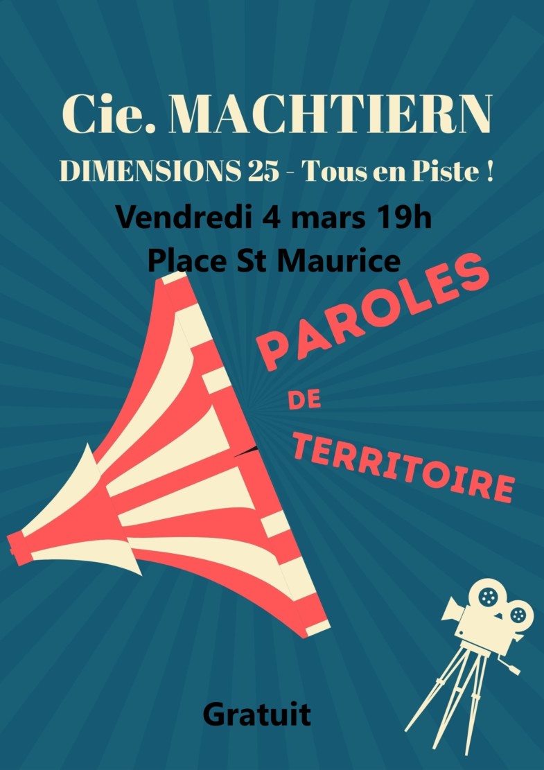 Projection d’un court-métrage en extérieur "PAROLES DE TERRITOIRE" @ place Saint Maurice